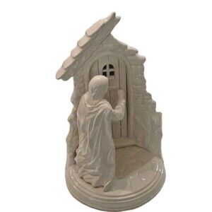 Christ Knocking at The Door 15" Ceramic Bisque, Shiny finish